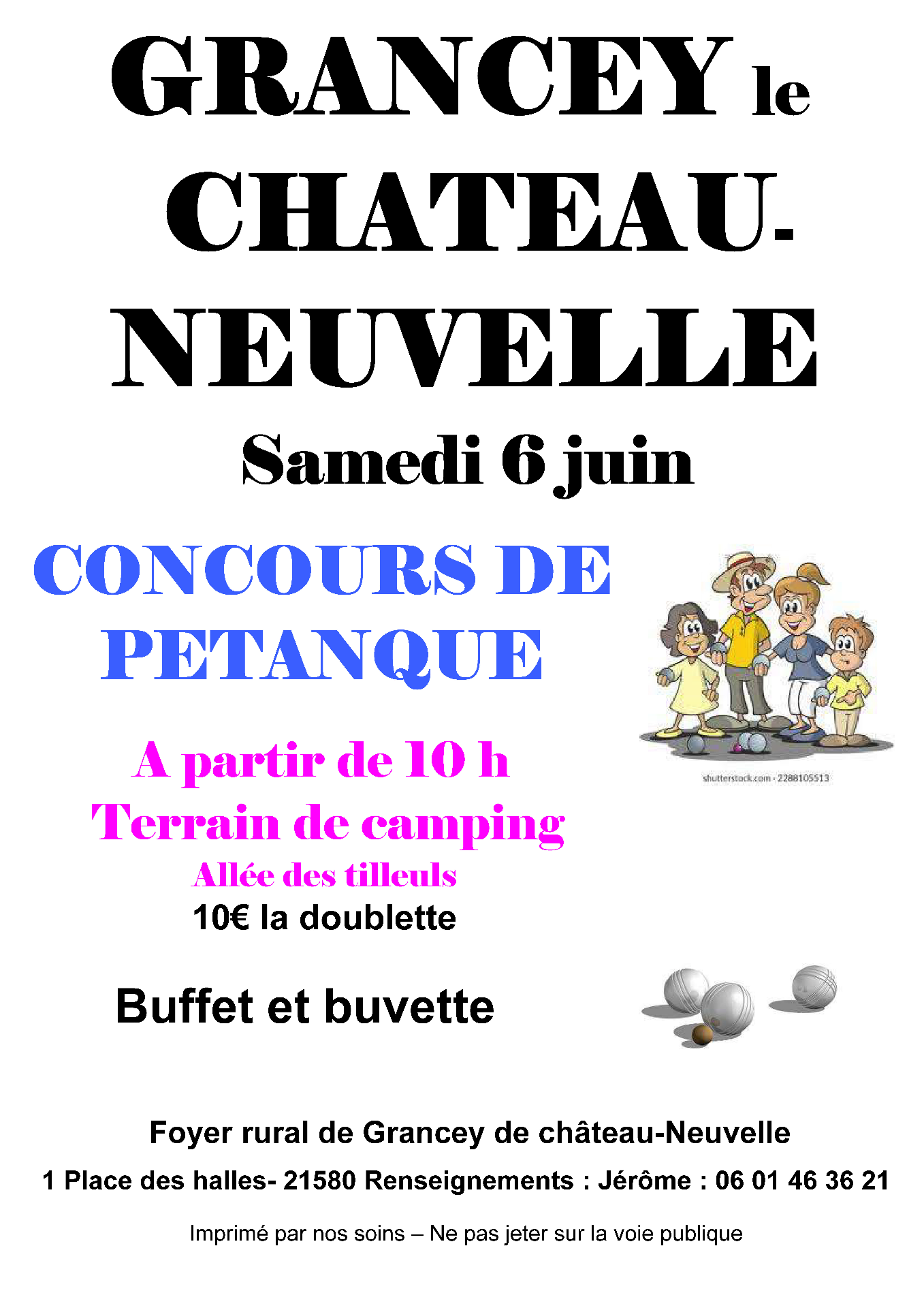 Concours de pétanque