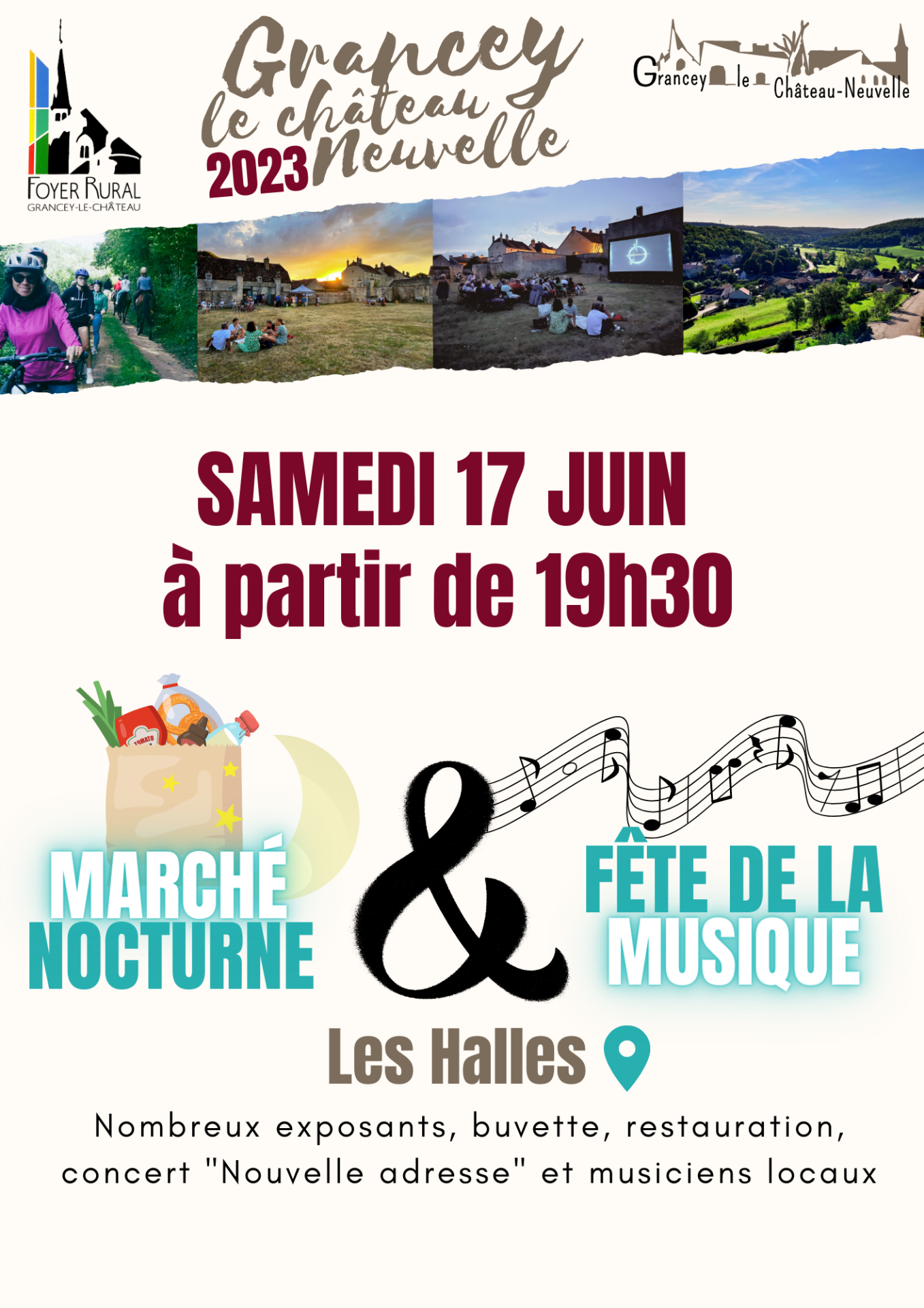 fête de la musique et marché nocturne