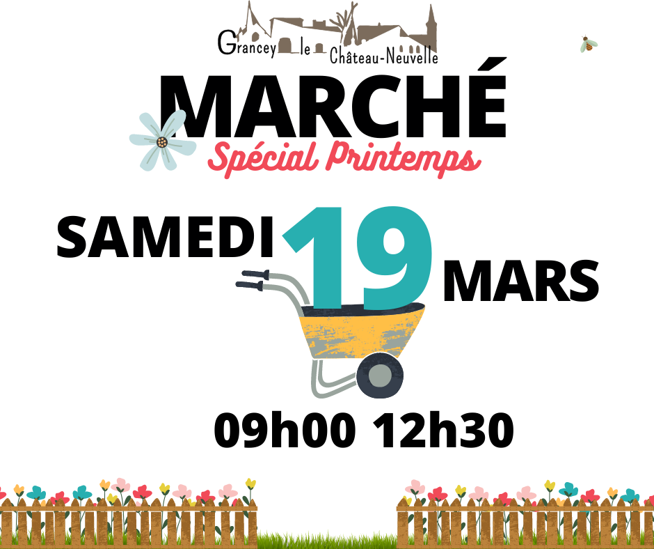 Affiche marché printemps